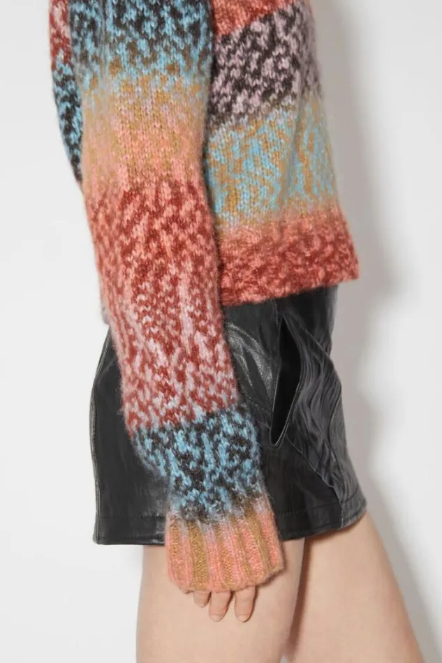 Acne Studios Knitwear Woman Wool Blend Jumper BrownBlue Multi