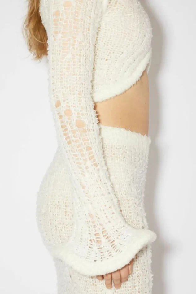 Acne Studios Knitwear Woman Wool CardiganRunway Show Off White
