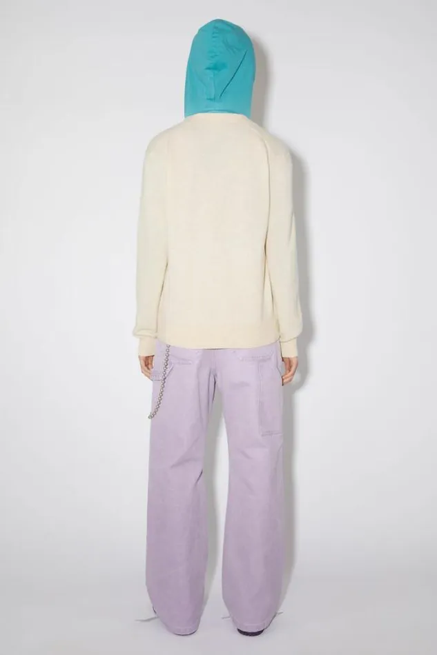 Acne Studios Knitwear Woman Wool CardiganUnisex Oatmeal Melange