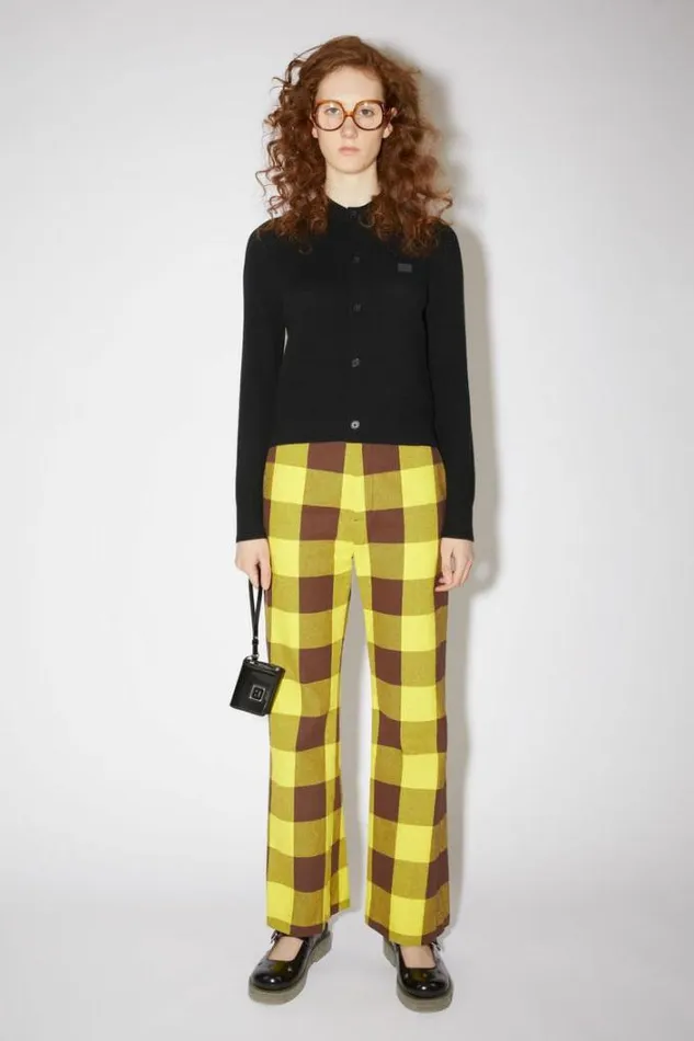 Acne Studios Knitwear Woman Wool Crew Neck Cardigan Black
