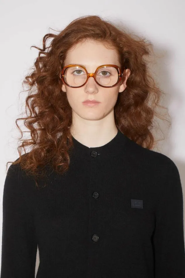 Acne Studios Knitwear Woman Wool Crew Neck Cardigan Black