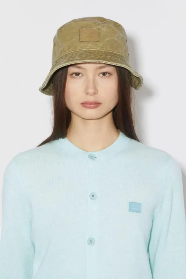 Acne Studios Knitwear Woman Wool Crew Neck Cardigan Sky Blue Melange