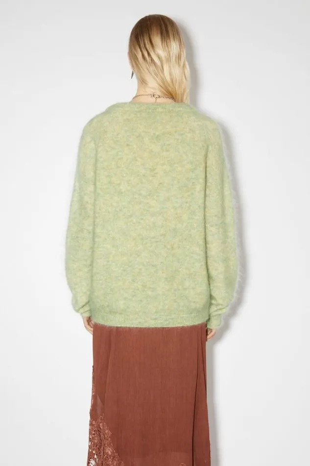 Acne Studios Knitwear Woman Wool Mohair Jumper Pistachio Green