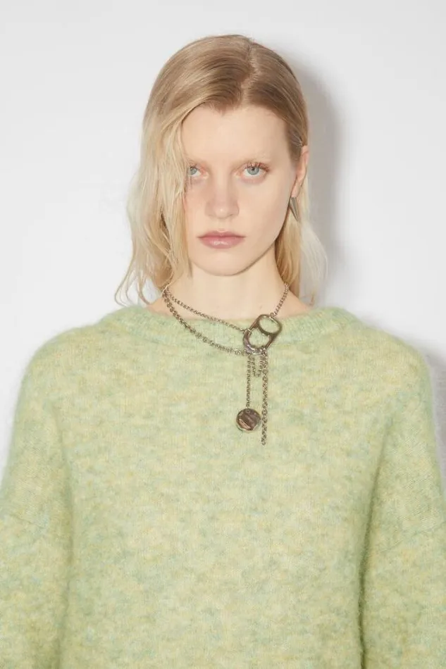 Acne Studios Knitwear Woman Wool Mohair Jumper Pistachio Green