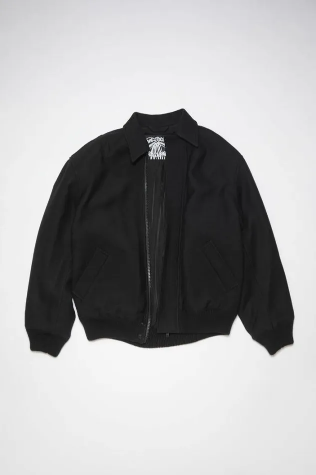 Acne Studios Outerwear Man Bomber Jacket Black