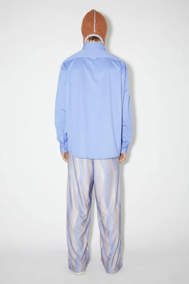 Acne Studios Outerwear Man Buttonup Overshirt Cornflower Blue