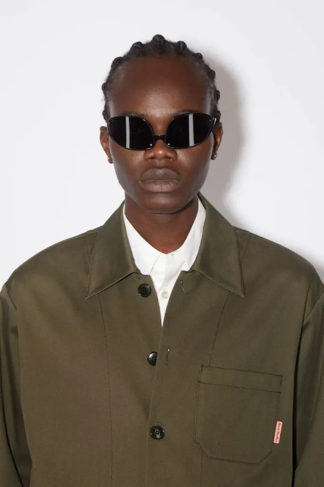 Acne Studios Outerwear Man Casual Jacket Khaki Green