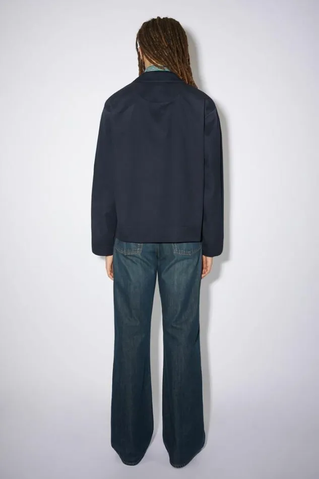 Acne Studios Outerwear Man Casual Jacket Navy Blue
