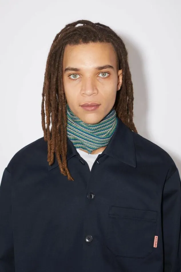 Acne Studios Outerwear Man Casual Jacket Navy Blue