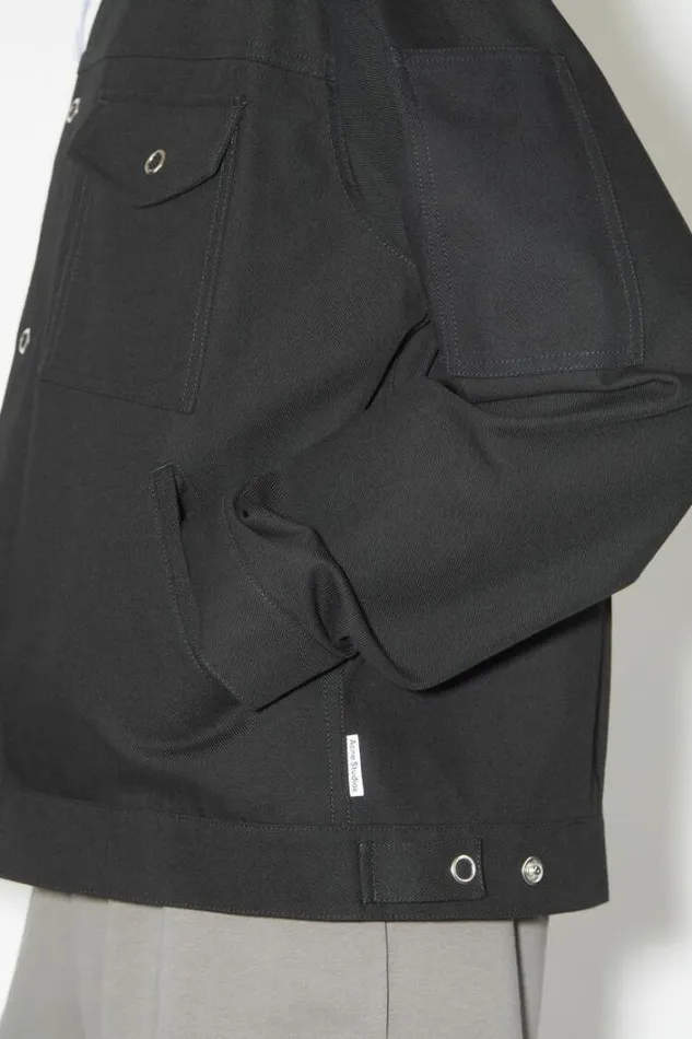 Acne Studios Outerwear Man Cotton Blend Overshirt Black