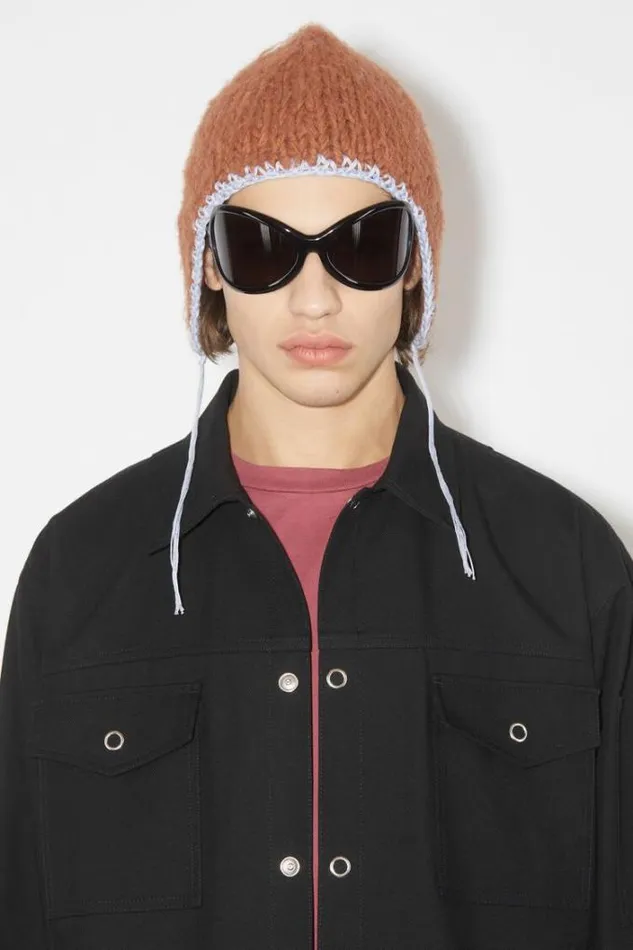 Acne Studios Outerwear Man Cotton Blend Overshirt Black
