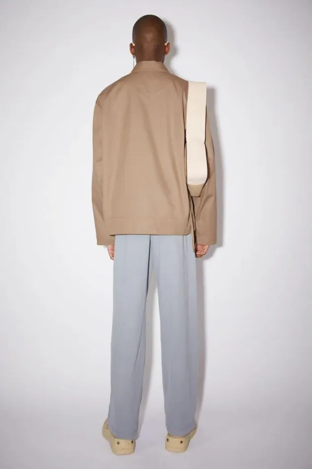 Acne Studios Outerwear Man Cotton Twill Jacket Beige