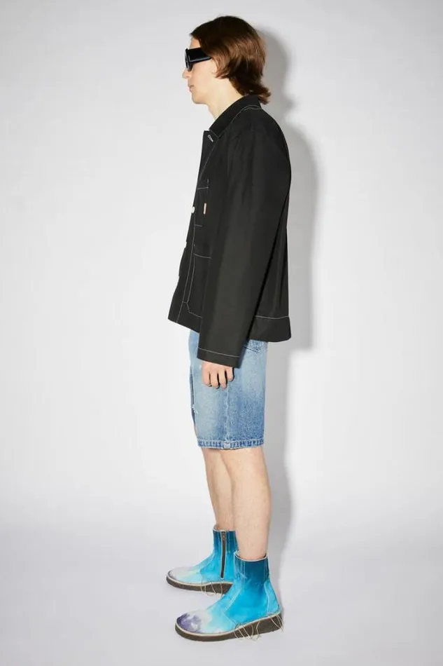 Acne Studios Outerwear Man Heavy Twill Jacket Black