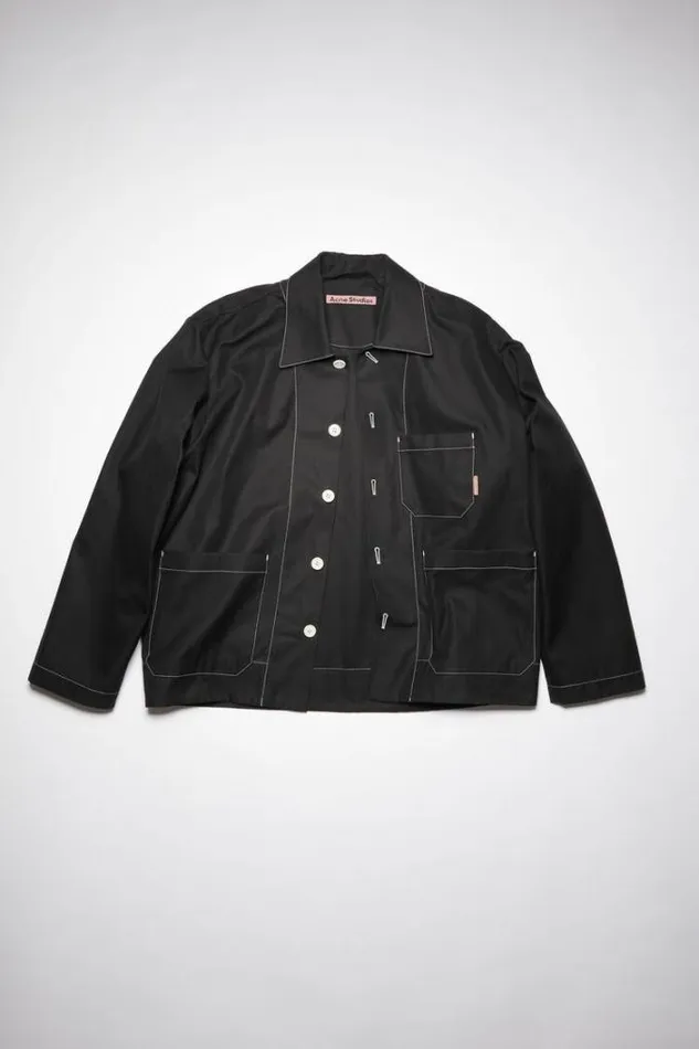 Acne Studios Outerwear Man Heavy Twill Jacket Black