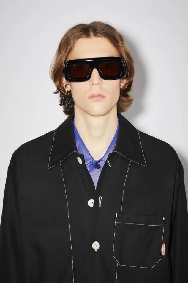Acne Studios Outerwear Man Heavy Twill Jacket Black