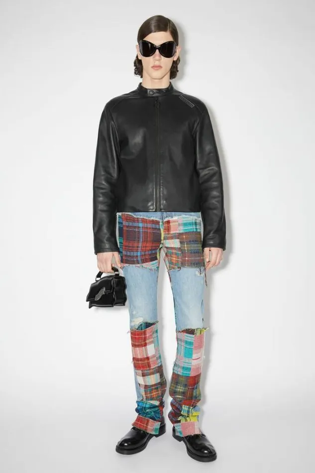 Acne Studios Outerwear Man Leather Jacket Black
