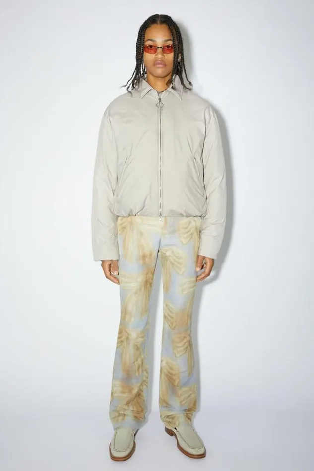 Acne Studios Outerwear Man Puffer Jacket Pale Grey