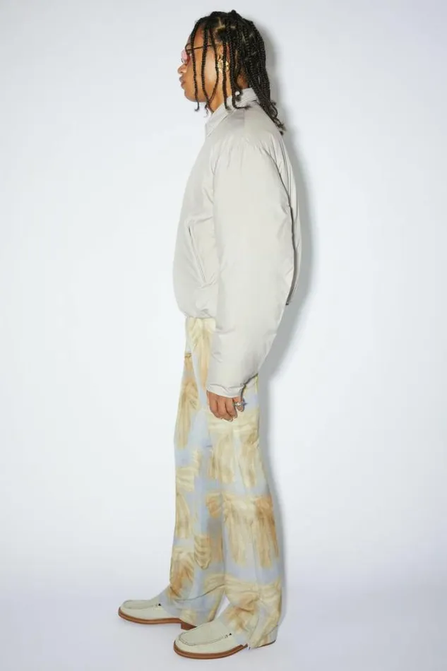 Acne Studios Outerwear Man Puffer Jacket Pale Grey