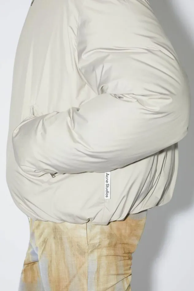 Acne Studios Outerwear Man Puffer Jacket Pale Grey