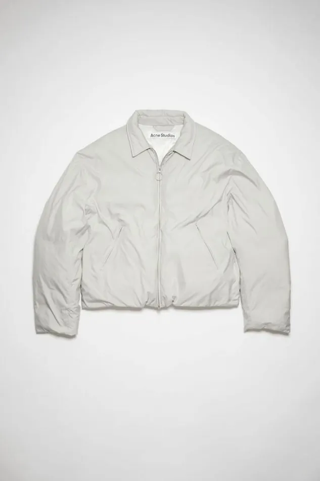Acne Studios Outerwear Man Puffer Jacket Pale Grey