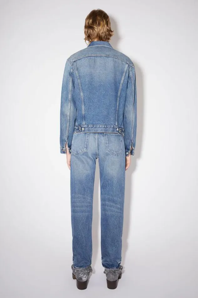 Acne Studios Outerwear Man Regular Fit Denim Jacket Mid Blue