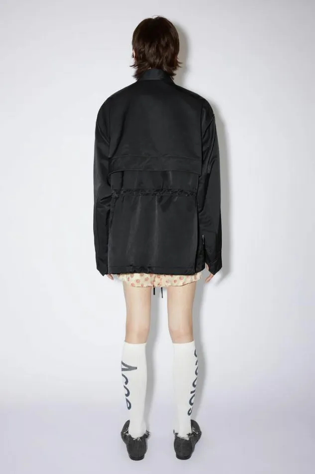 Acne Studios Outerwear Man Satin Jacket Black