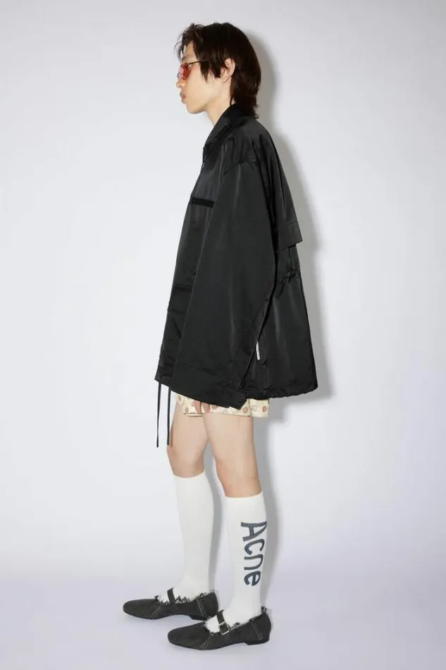 Acne Studios Outerwear Man Satin Jacket Black