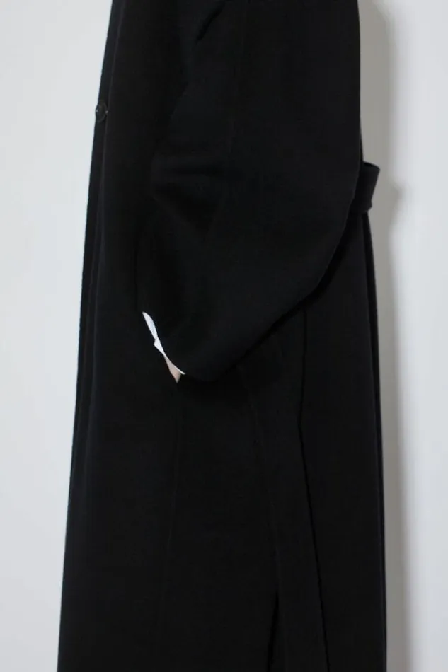 Acne Studios Outerwear Man Singlebreasted Belted Coat Black