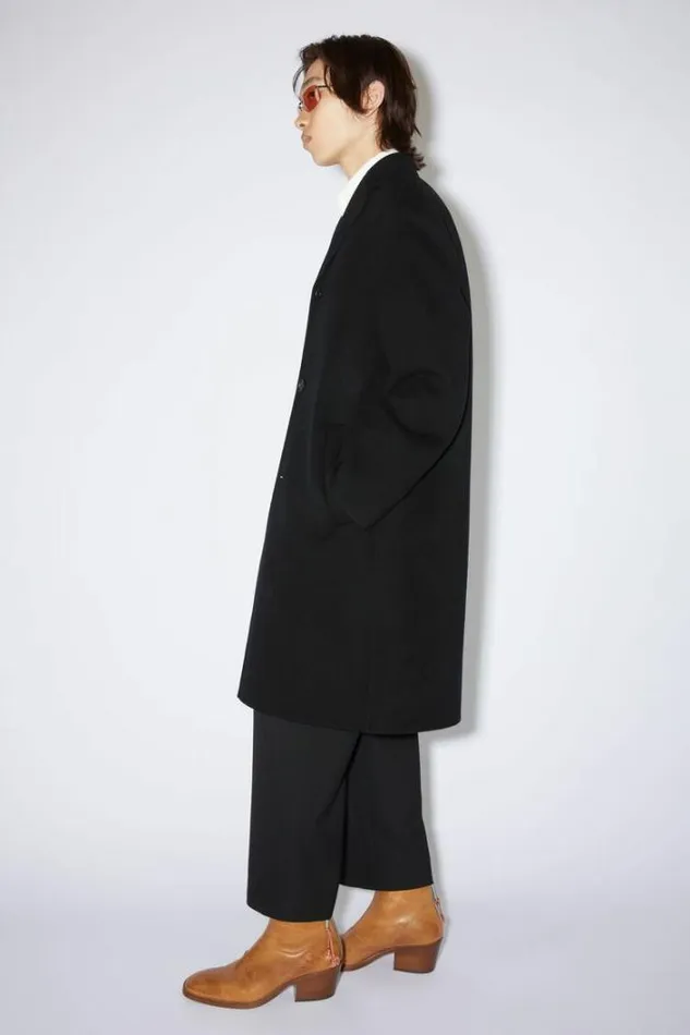 Acne Studios Outerwear Man Singlebreasted Coat Black