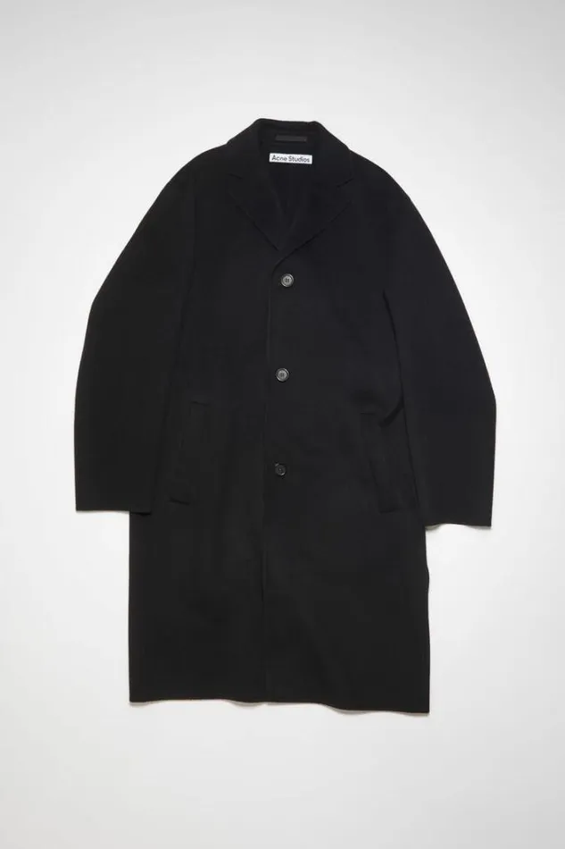 Acne Studios Outerwear Man Singlebreasted Coat Black
