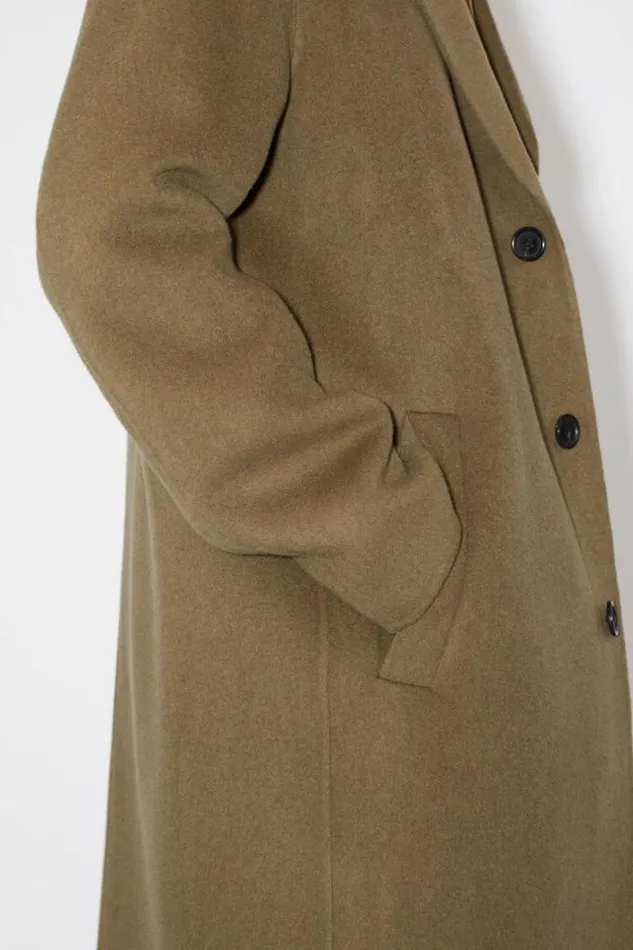 Acne Studios Outerwear Man Single Breasted Coat Khaki Green