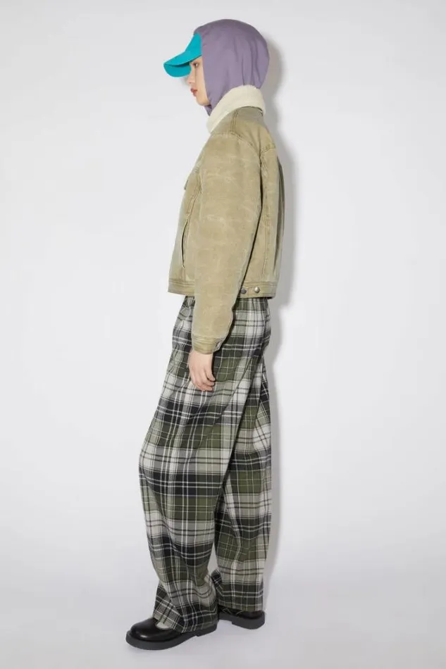 Acne Studios Outerwear Woman Canvas Padded JacketUnisex Khaki Beige
