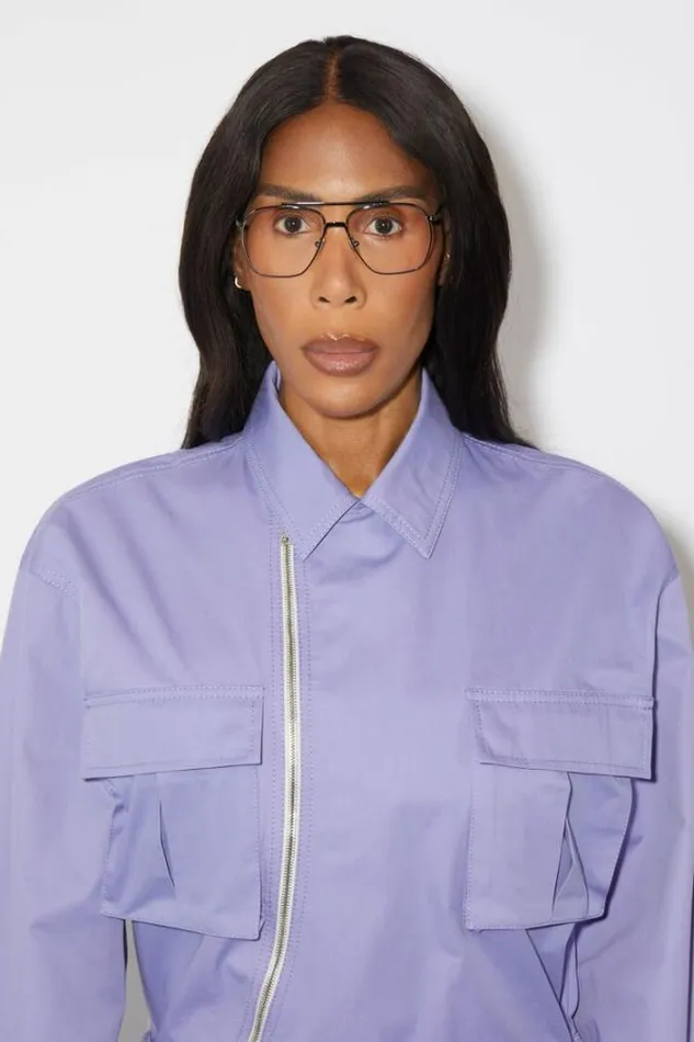 Acne Studios Outerwear Woman Cargo Jumpsuit Light Purple