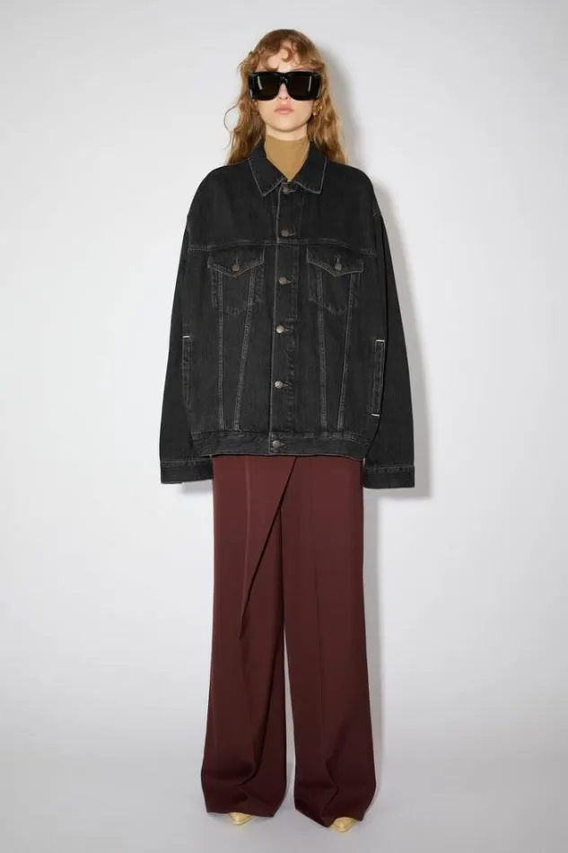 Acne Studios Outerwear Woman Denim Jacket Black