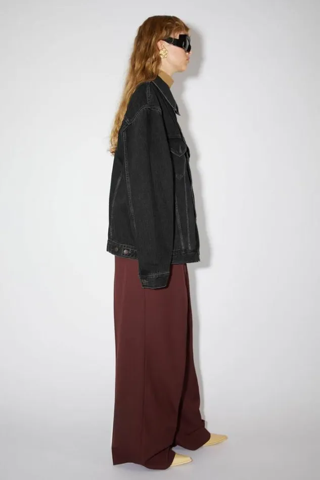 Acne Studios Outerwear Woman Denim Jacket Black