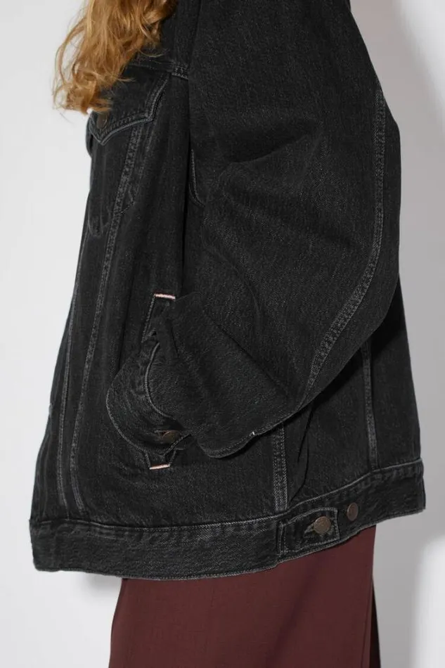 Acne Studios Outerwear Woman Denim Jacket Black