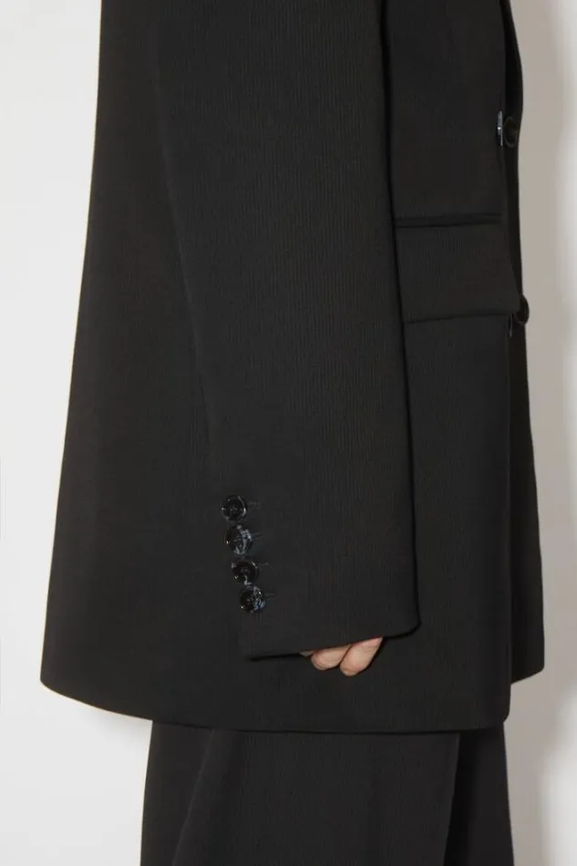Acne Studios Outerwear Woman Doublebreasted Suit Jacket Black