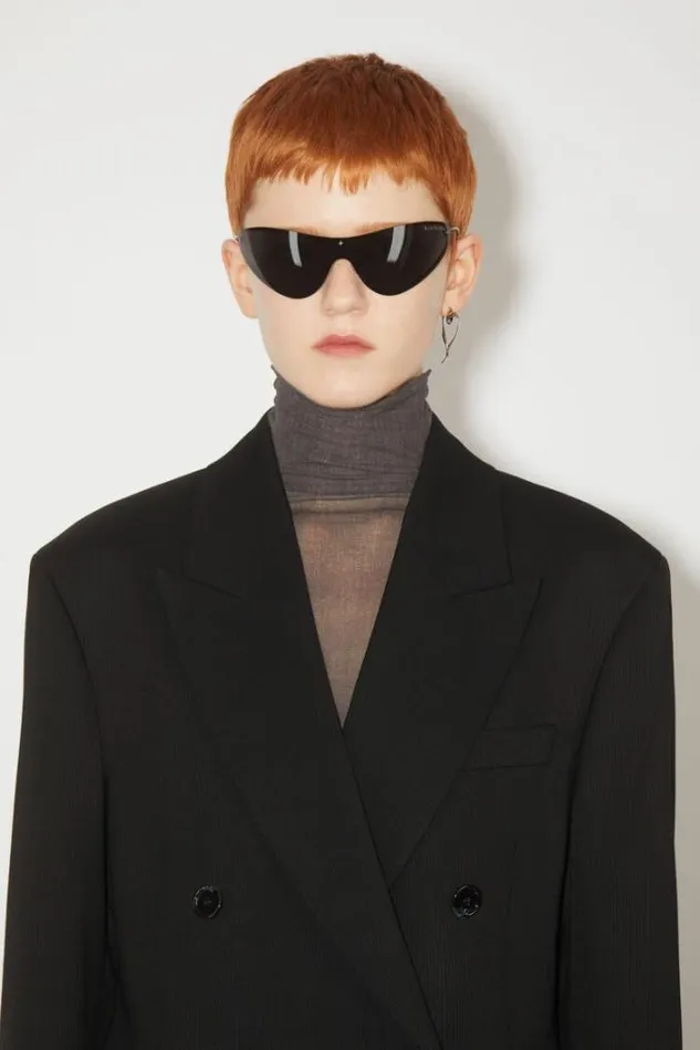 Acne Studios Outerwear Woman Doublebreasted Suit Jacket Black