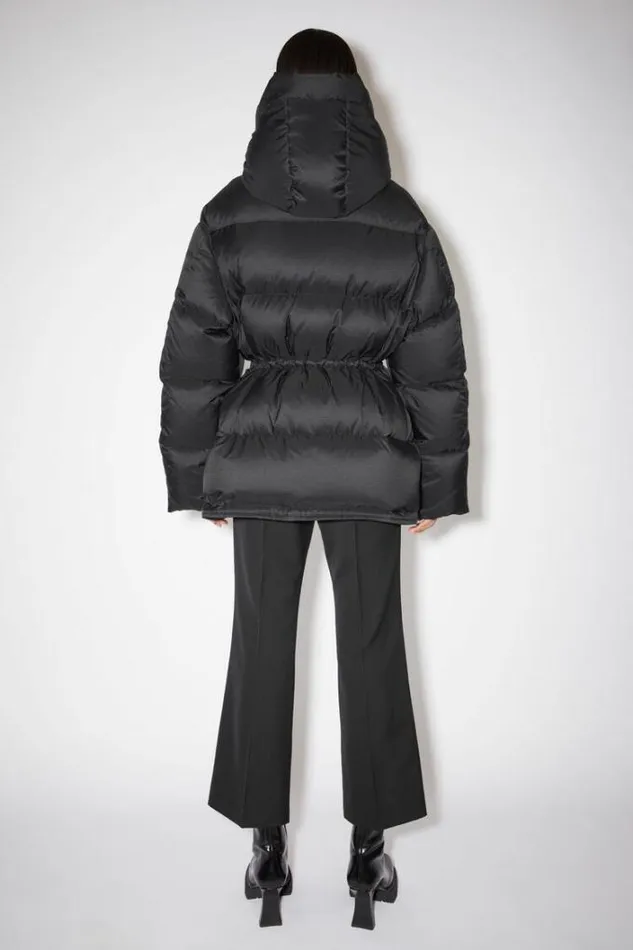 Acne Studios Outerwear Woman Hooded Puffer Jacket Black