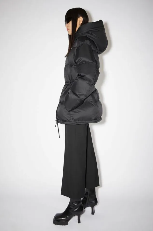 Acne Studios Outerwear Woman Hooded Puffer Jacket Black
