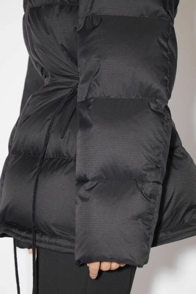 Acne Studios Outerwear Woman Hooded Puffer Jacket Black