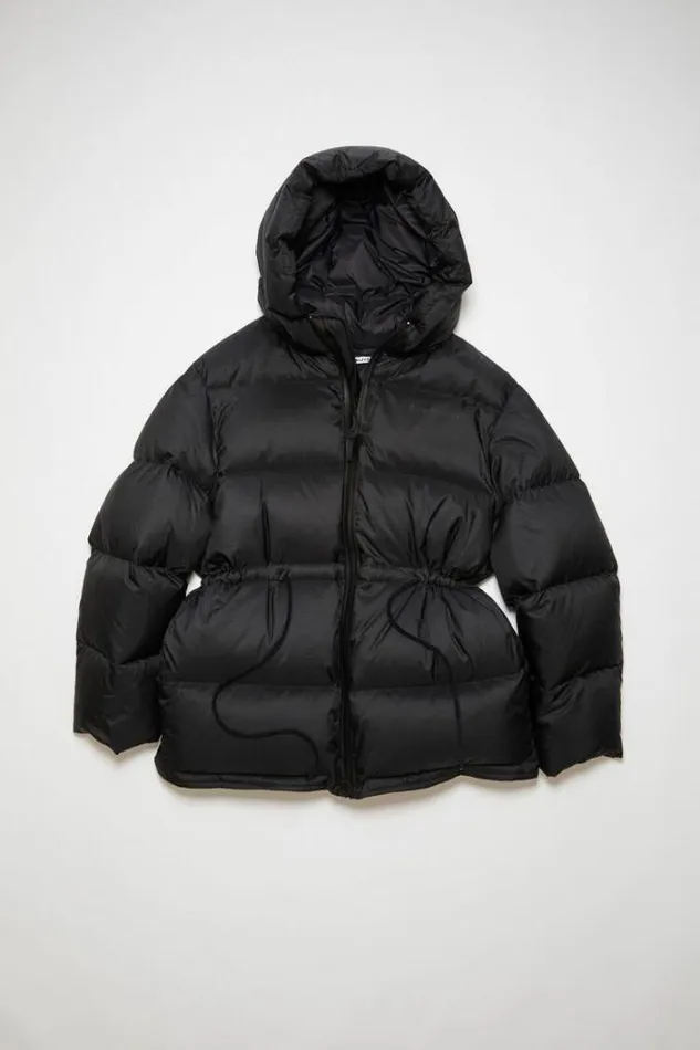 Acne Studios Outerwear Woman Hooded Puffer Jacket Black