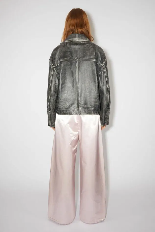 Acne Studios Outerwear Woman Leather Jacket Black