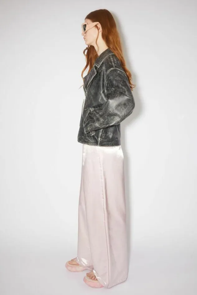 Acne Studios Outerwear Woman Leather Jacket Black
