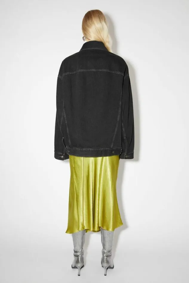 Acne Studios Outerwear Woman Loose Fit Denim JacketPersonalise It Black