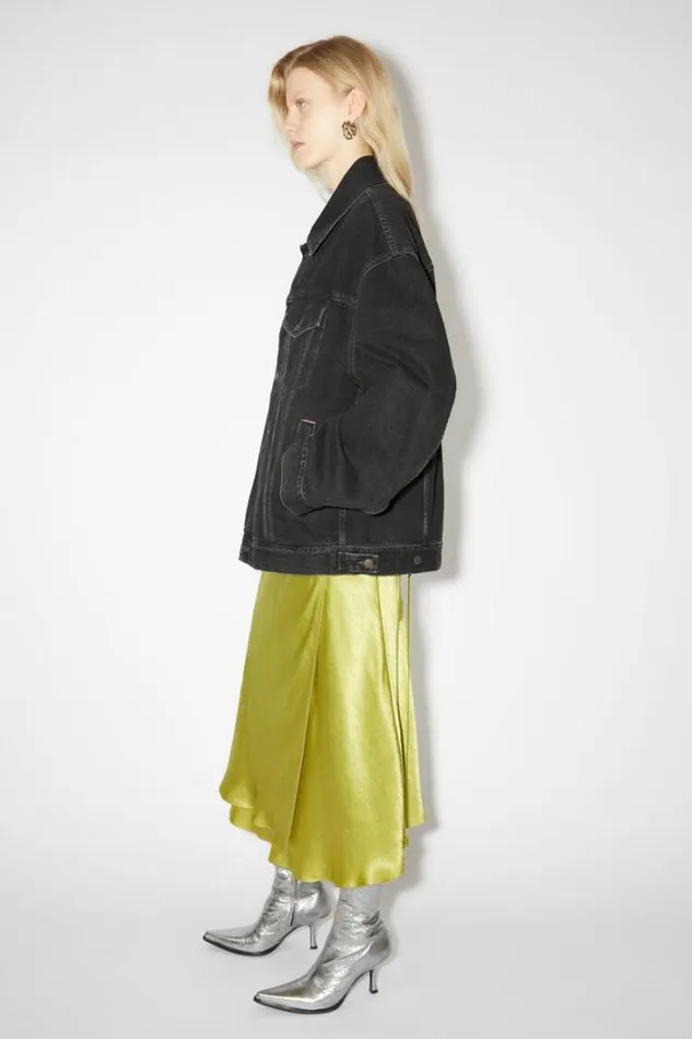 Acne Studios Outerwear Woman Loose Fit Denim JacketPersonalise It Black