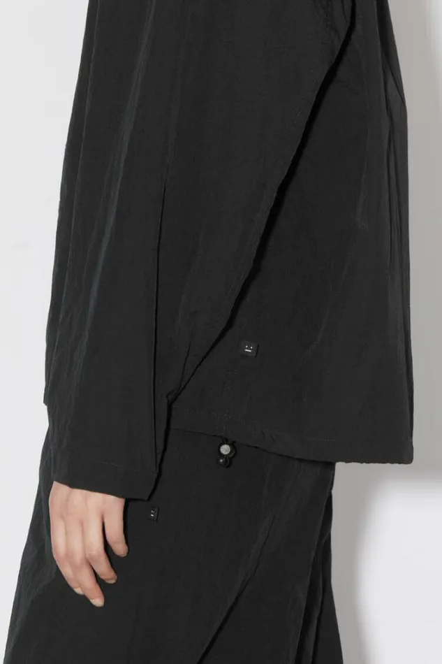 Acne Studios Outerwear Woman Nylon Hooded JacketUnisex Black
