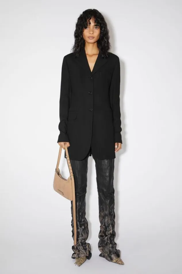 Acne Studios Outerwear Woman Singlebreasted Suit Jacket Black