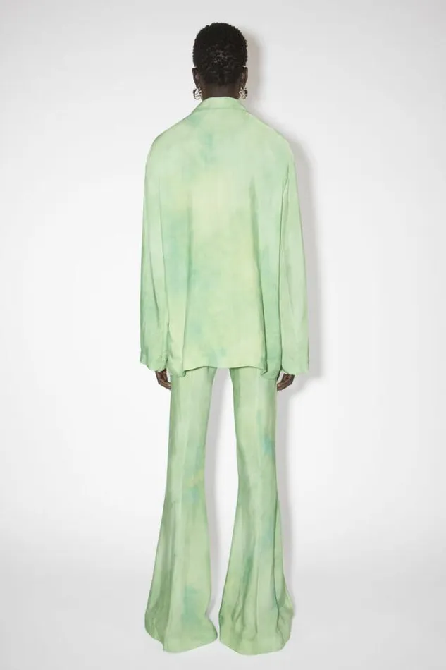 Acne Studios Outerwear Woman Singlebreasted Suit Jacket Pale Green Multi