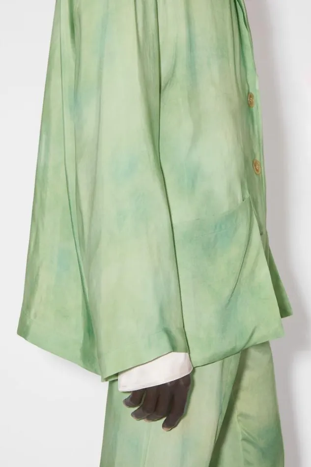 Acne Studios Outerwear Woman Singlebreasted Suit Jacket Pale Green Multi
